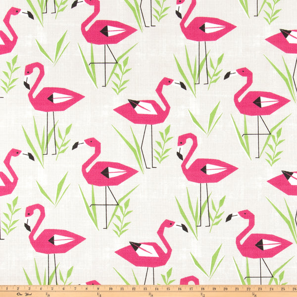 Outdoor Fabric - Ringo Jazz Pink Luxe Polyester Fabric By Premier Prints
