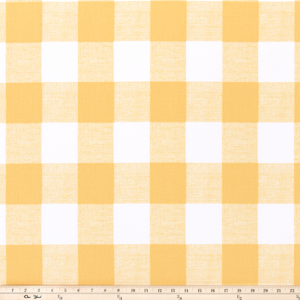 picture of bright yellow plaid buffalo check