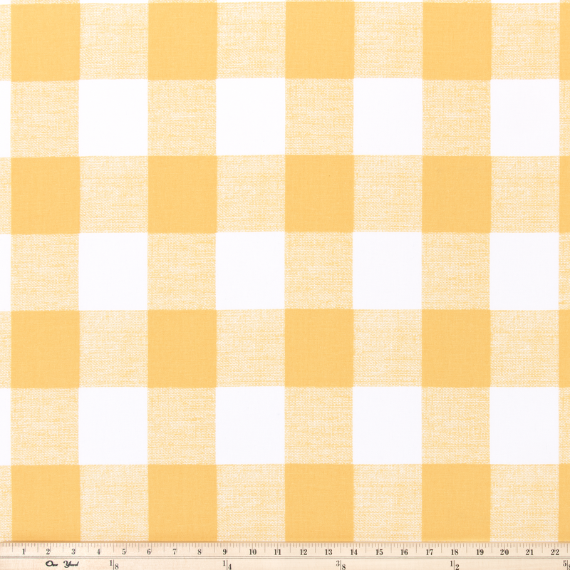 picture of bright yellow plaid buffalo check