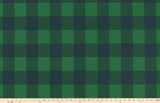 Buffalo Check Mountain Green/Deep Navy Fabric By Premier Prints