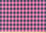 Buffalo Plaid Polish Pink/Deep Navy Fabric By Premier Prints