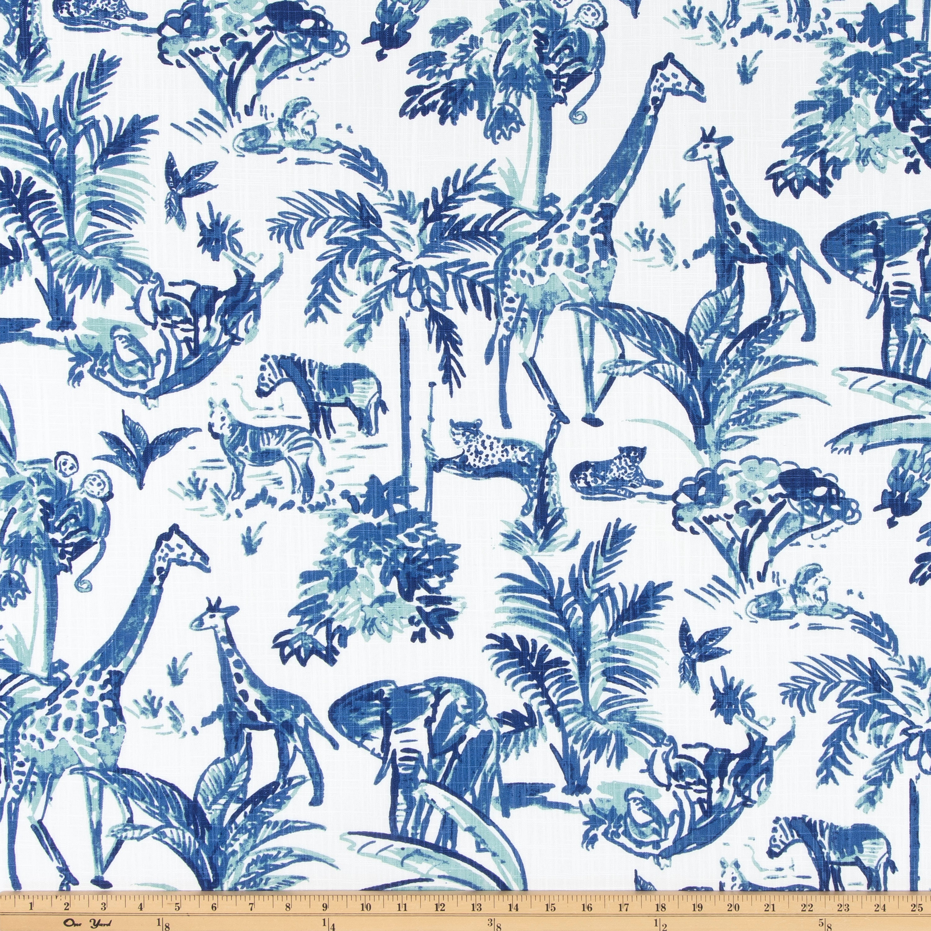 Meru Commodore Blue Slub Canvas Fabric By Premier Prints – ShopFabric