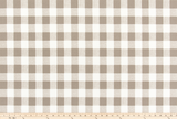 Outdoor Fabric - Buffalo Plaid Ecru Fabric By Premier Prints