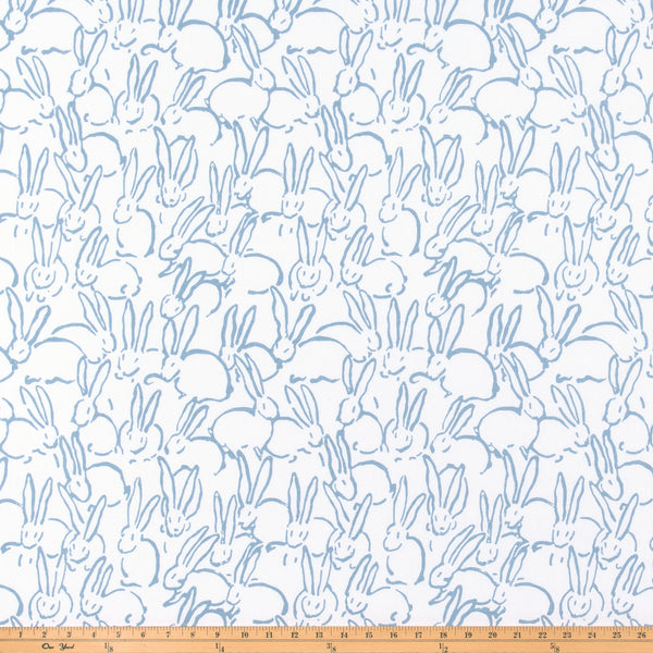 Bunny Weathered Blue 7oz Cotton Fabric By Premier Prints