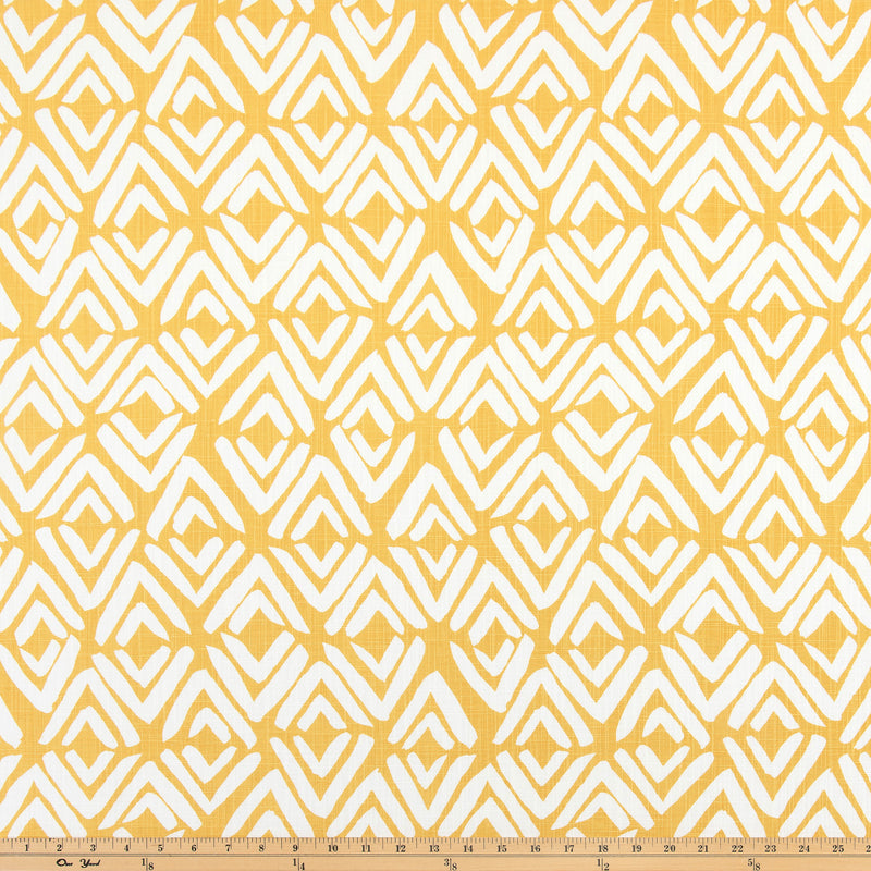 Fearless Brazilian Yellow Slub Canvas Fabric By Premier Prints