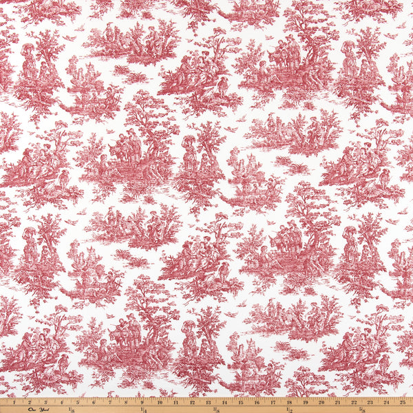Jamestown Pompeian Red 7oz Cotton Fabric By Premier Prints