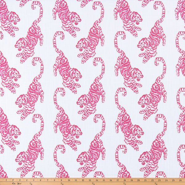 Kenway Flamingo Slub Canvas Fabric By Premier Prints
