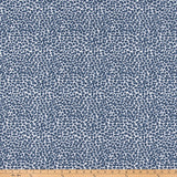 Leopard Bermuda Blue Slub Canvas Fabric By Premier Prints