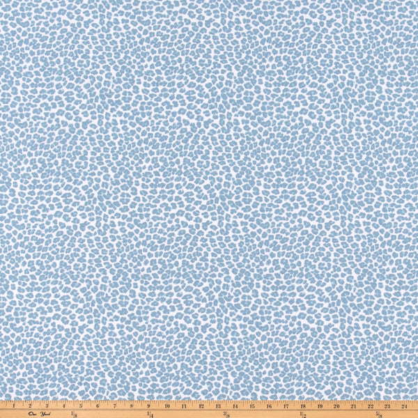 Leopard Weathered Blue Fabric By Premier Prints