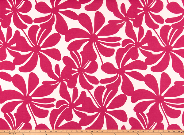 Outdoor Fabric - Twirly Jazz Pink Polyester Fabric By Premier Prints