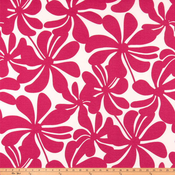 Outdoor Fabric - Twirly Jazz Pink Polyester Fabric By Premier Prints