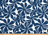 Outdoor Fabric - Twirly Courtyard Navy Polyester Fabric By Premier Prints
