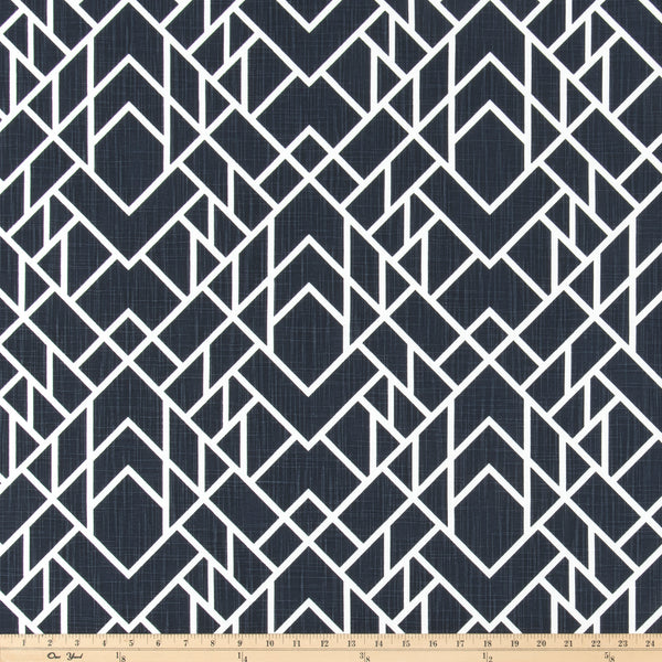 Alpine Peacoat Slub Canvas Fabric By Premier Prints