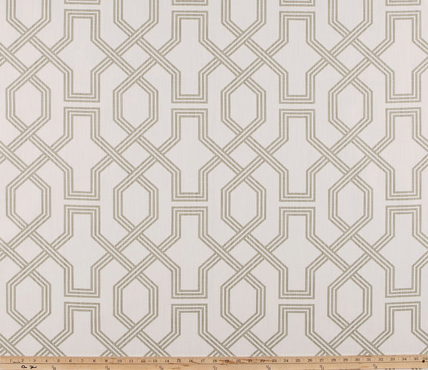 picture of modern lattice printed pattern on property brothers fabric