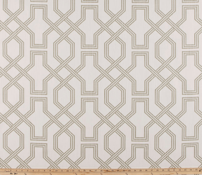 picture of modern lattice printed pattern on property brothers fabric