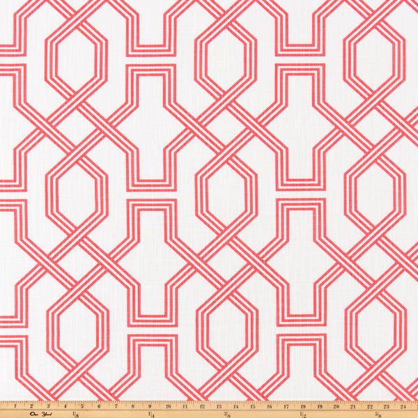 Ander Sunset Coral Luxe Canvas Fabric By Scott Living