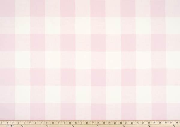 picture of pink buffalo check fabric