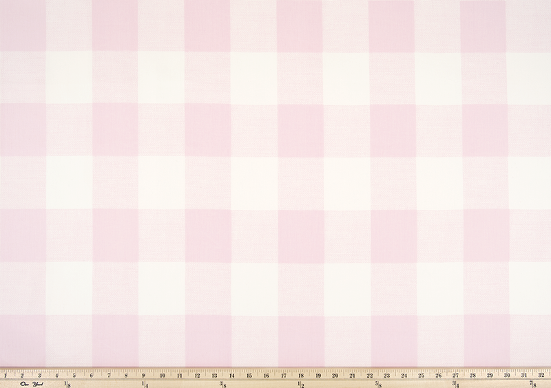 picture of pink buffalo check fabric