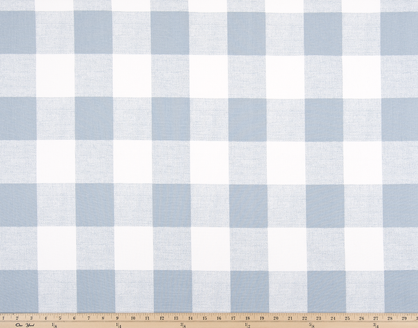 Picture of Light Blue Buffalo Plaid Check Fabric