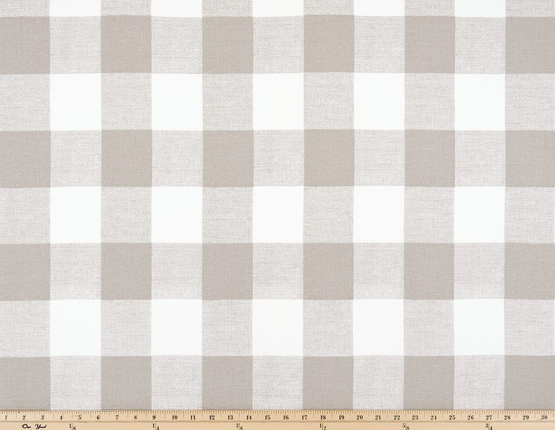 Picture of Beige Buffalo Plaid Check Fabric