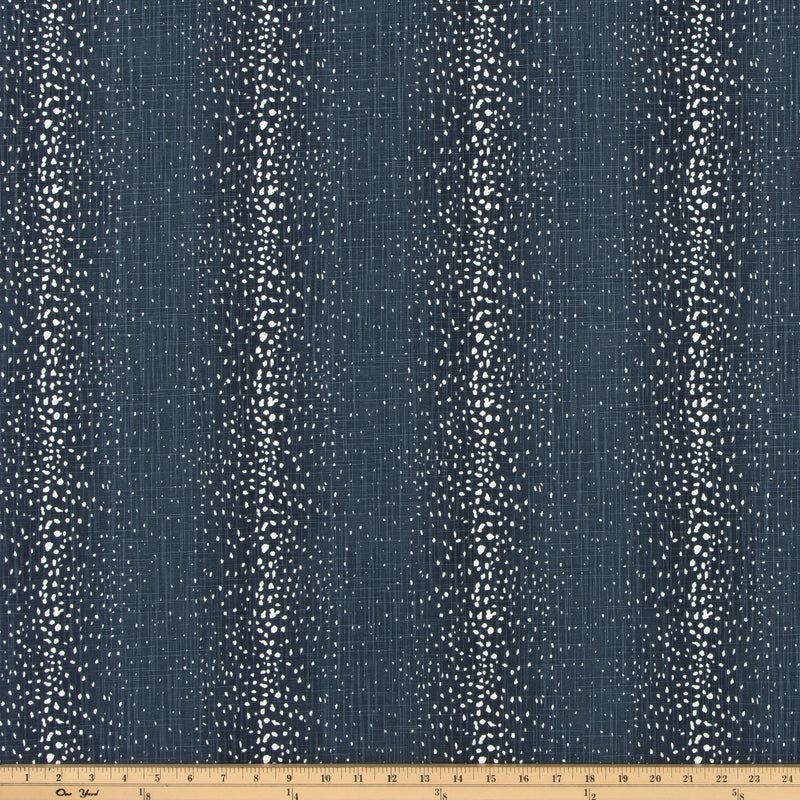 Antelope Dark Peacoat Slub Canvas Fabric By Premier Prints