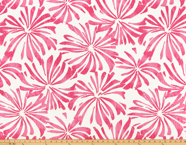 Aria Flamingo Slub Canvas Fabric By Premier Prints