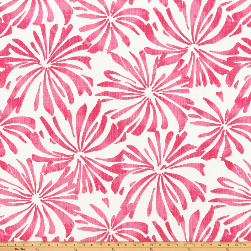 Aria Flamingo Slub Canvas Fabric By Premier Prints