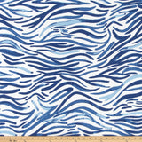 Babur Commodore Blue Slub Canvas Fabric By Premier Prints