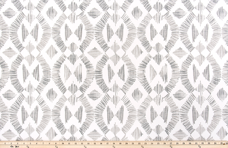 photo of native indian inspired repeating diamond pattern fabric
