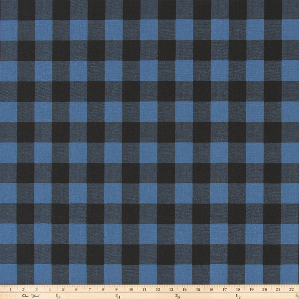 product image of classic farm and cabin plaid printed on cotton fabric