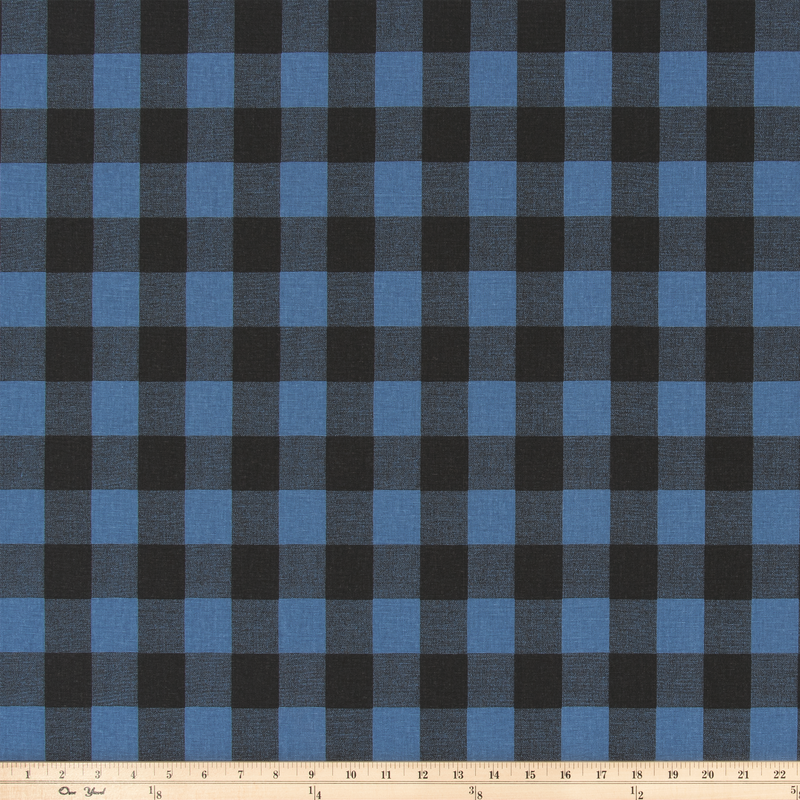 product image of classic farm and cabin plaid printed on cotton fabric