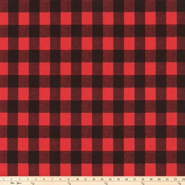 Buffalo Pattern Buffalo Plaid Red/Black Fabric By Premier Prints – ShopFabric