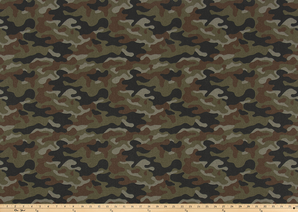 Camouflage Grass Macon Fabric By Premier Prints