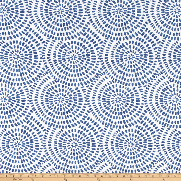 Cecil Commodore Blue Slub Canvas Fabric By Premier Prints