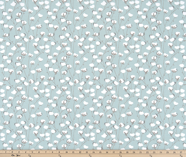 Cotton Belt Spa Blue Fabric By Premier Prints