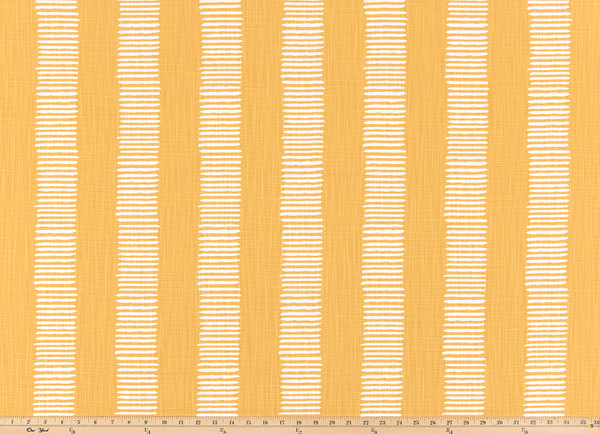 Dash Brazilian Yellow Slub Linen Fabric By Premier Prints