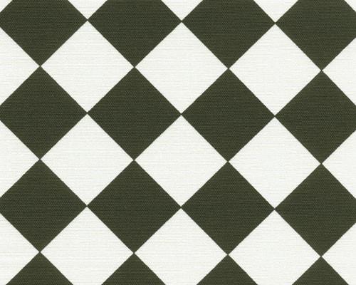 Picture of Black and White Diagonal Checkered Diamond Black Fabric