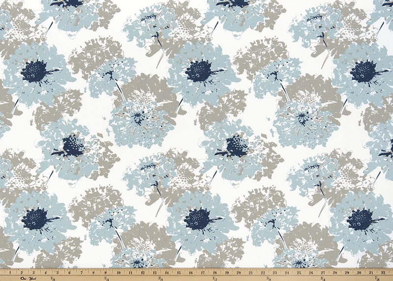 Fairy Spa Blue Fabric By Premier Prints