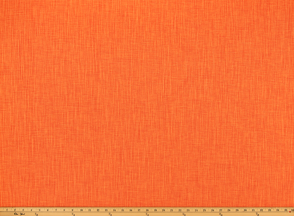 Faulkner Flamingo Orange Slub Canvas Fabric By Premier Prints