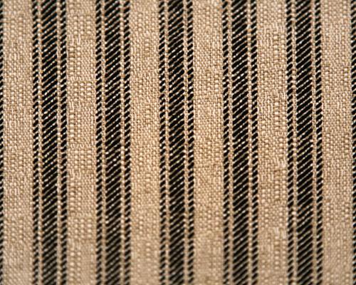 Photo of Ticking Stripe Fabric Named - Black Denton Ticking Stripe Fabric