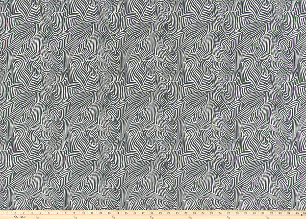 Icke Graphite Slub Canvas Fabric By Premier Prints