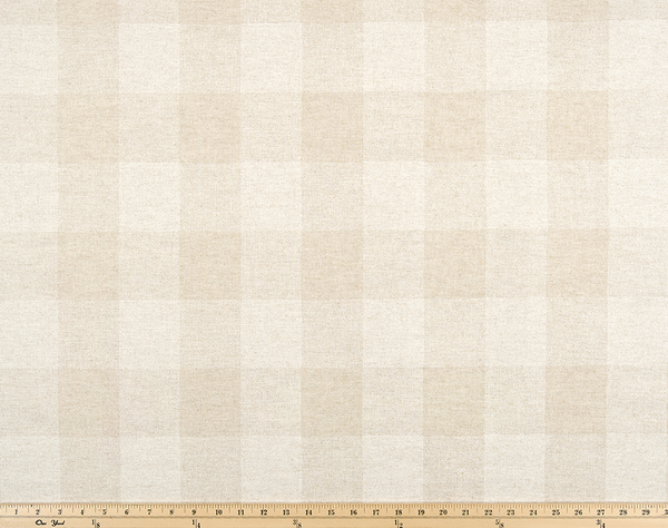 Picture of Light and Cream Buffalo Plaid Check Fabric