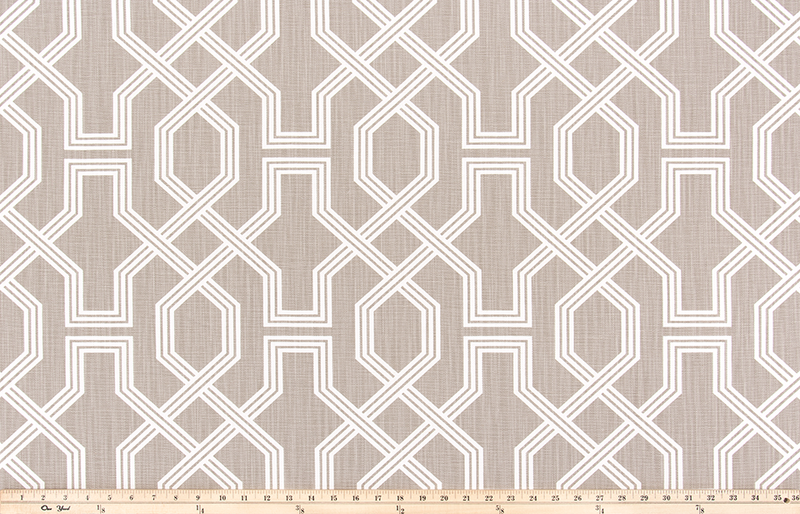 photo of lattice or trellis pattern on beige fabric