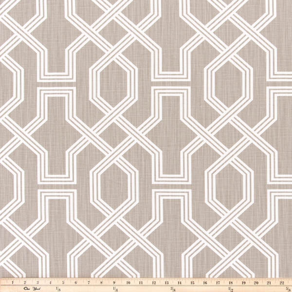 photo of lattice or trellis pattern on beige fabric