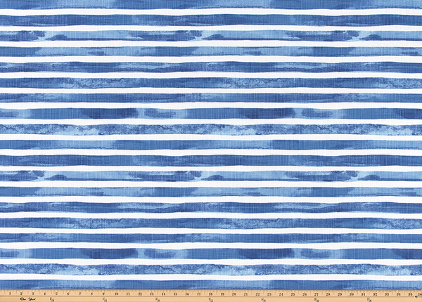 Nelson Commodore Blue Slub Canvas Fabric By Premier Prints