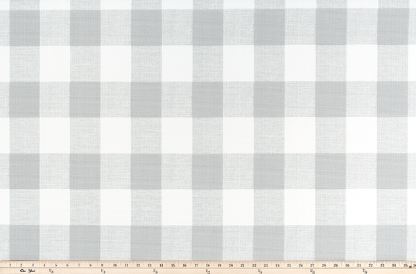 Picture of Light Grey Buffalo Plaid Check Fabric
