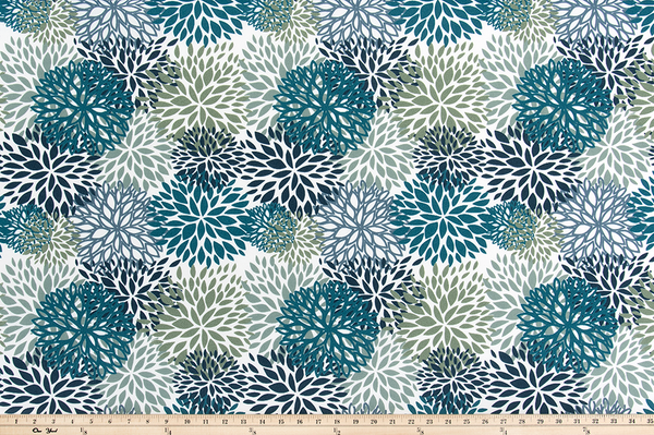 Outdoor Fabric - Blooms Oxford Fabric By Premier Prints
