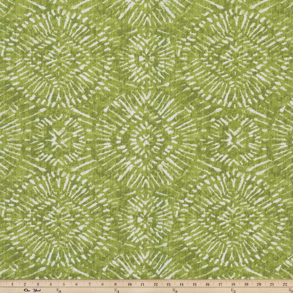 picture of green native inspired fabric