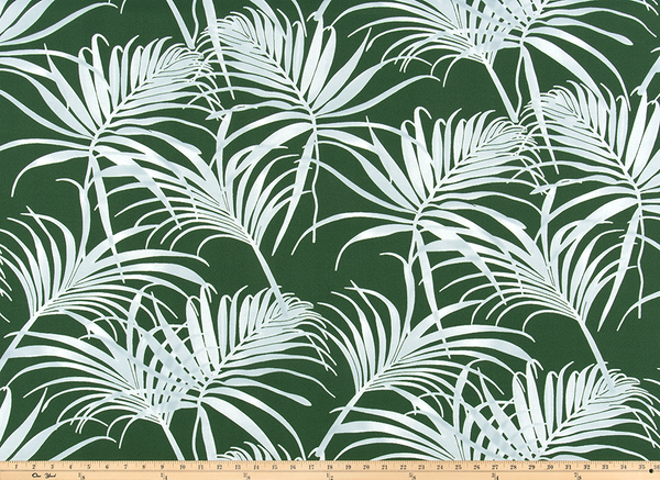 Outdoor Fabric - Cabrillo Tropic Green By Premier Prints