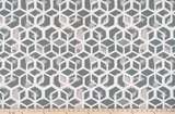 picture of square and polygon geometric pattern on outdoor beach fabric